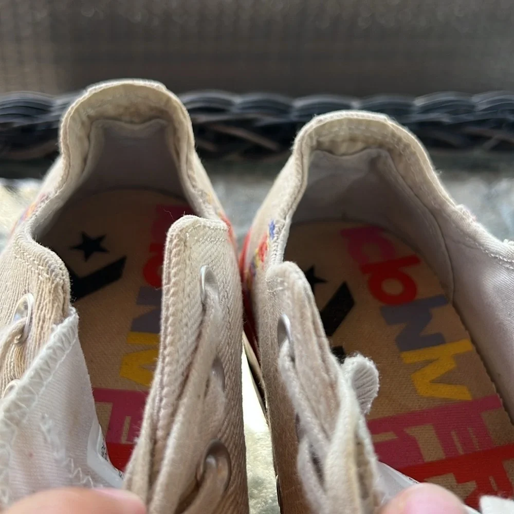 Converse Chuck Taylor All Star Low Top Rainbow Platform Sneaker Summer 5.5 - Picture 11 of 11